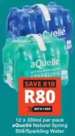 Checkers aQuellé Natural Spring Still/ Sparkling Water offer