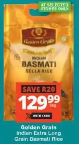 Checkers Golden Grain Indian Extra Long Grain Basmati Rice offer