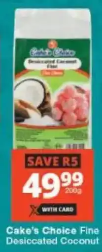 Checkers Cake's Choice Fine Desiccated Coconut offer