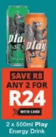 Checkers Play Energy Drink offer