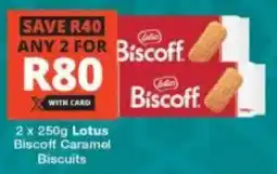 Checkers Lotus Biscoff Caramel Biscuits offer