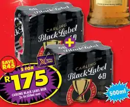 Shoprite Liquor Carling black label beer cans offer