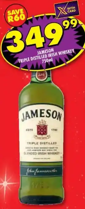 Shoprite Liquor Jameson triple distilled irish whiskey offer