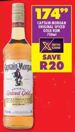 Shoprite Liquor Captain morgan original spiced gold rum offer