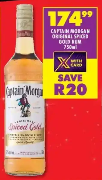 Shoprite Liquor Captain morgan original spiced gold rum offer