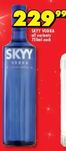Shoprite Liquor Skyy Vodka offer
