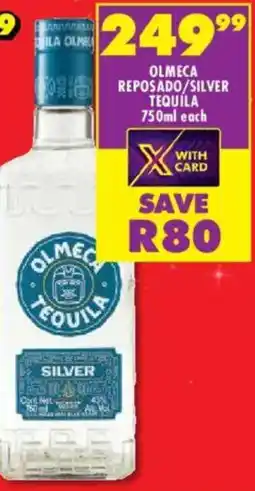 Shoprite Liquor Olmeca reposado/ silver tequila offer