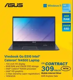 Incredible Connection Asus Vivobook Go E510 Intel Celeron N4500 Laptop offer