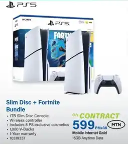 Incredible Connection PS5 Slim Disc + Fortnite Bundle offer