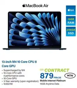 Incredible Connection MacBook Air 13-inch M4 10 Core CPU 8 Core GPU offer