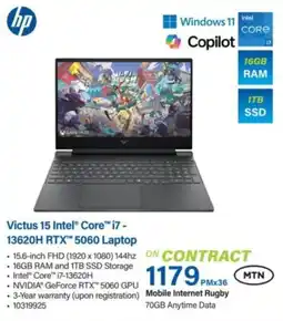Incredible Connection HP Victus 15 Intel Core i7 13620H RTX 5060 Laptop offer