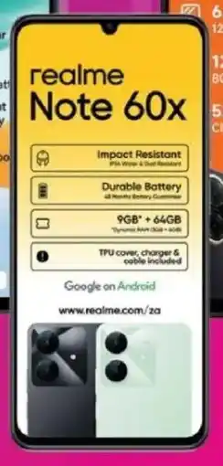 Vodacom Realme Note 60x offer