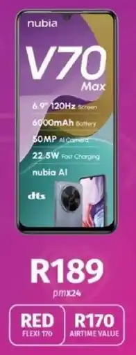 Vodacom Nubia V70 offer