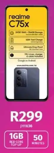 Vodacom Realme C75x offer