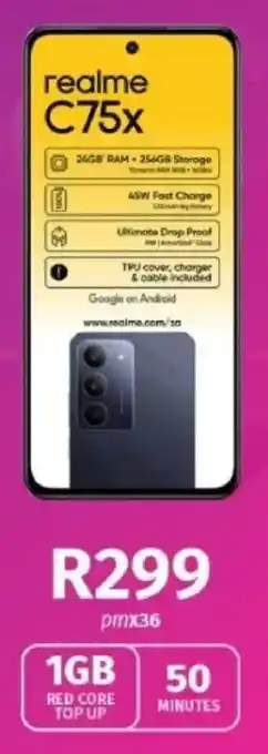 Vodacom Realme C75x offer
