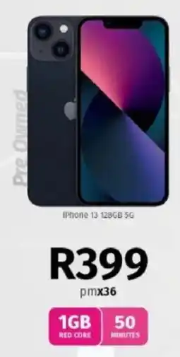 Vodacom IPhone 13 128GB 5G Pre Owned offer