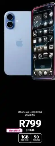 Vodacom iPhone Air eSIM Only 256GB 5G offer