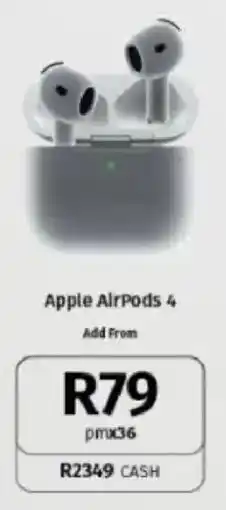 Vodacom Apple AirPods 4 offer