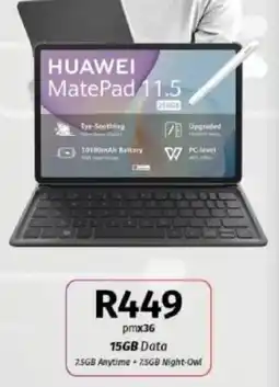 Vodacom Huawei MatePad 11.5 offer