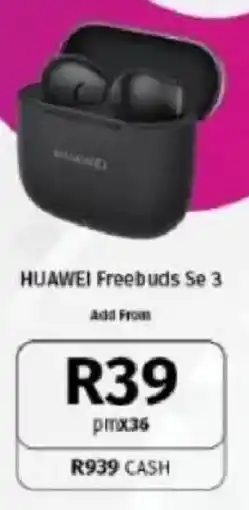 Vodacom HUAWEI Freebuds Se 3 offer