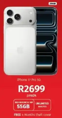 Vodacom IPhone 17 Pro 5G offer