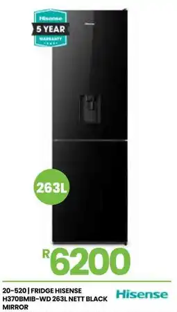 Fair Price Hisense Mirror Fridge with Water Dispenser offer