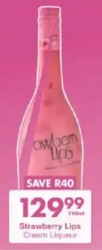 President Hyper Strawberry Lips Cream Liqueur offer