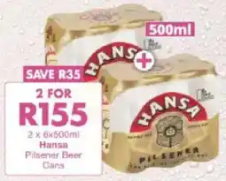 President Hyper Hansa Pilsener Beer Cans offer