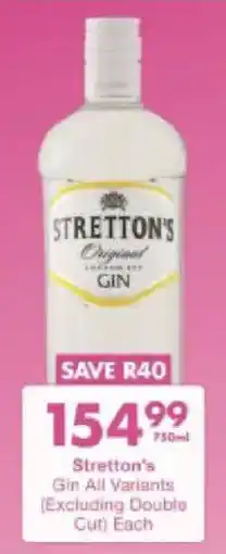 President Hyper Stretton's Gin All Variants offer