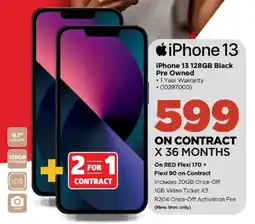 HiFi Corp iPhone 13 128GB Black Pre Owned offer