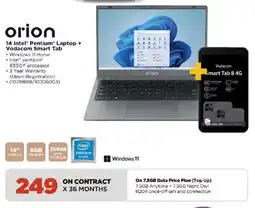HiFi Corp Orion 14 Intel Pentium Laptop + Vodacom Smart Tab offer