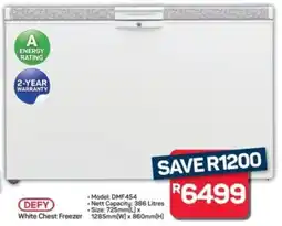 Pick n Pay Hypermarket Defy White Chest Freezer offer