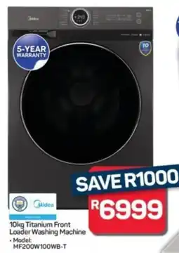 Pick n Pay Hypermarket Midea Titanium Front Loader Washing Machine offer