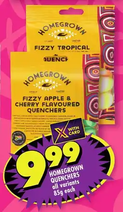 Shoprite Homegrown quenchers offer