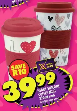 Shoprite Heart silicone coffee mug offer