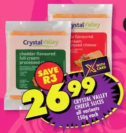 Shoprite Crystal valley cheese slices offer