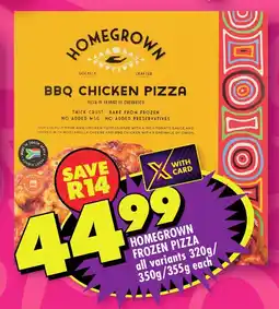 Shoprite Homegrown Frozen Pizza offer