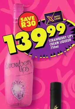 Shoprite Strawberry lips cream liqueur offer