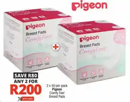 Checkers Pigeon Comfy Feel Breast Pads offer