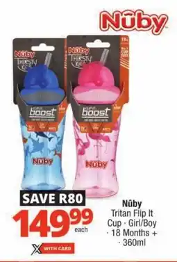 Checkers Nuby Tritan Flip It Cup offer