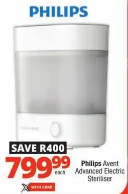 Checkers Philips Avent Advanced Electric Steriliser offer