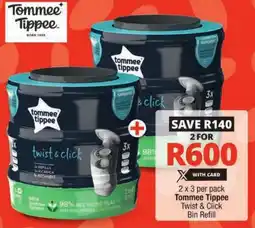 Checkers Tommee Tippee Twist & Click Bin Refill offer