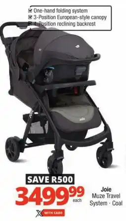 Checkers Joie Muze Travel System offer