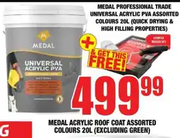 Boxer MEDAL PROFESSIONAL TRADE UNIVERSAL ACRYLIC PVA ASSORTED COLOURS 20L offer