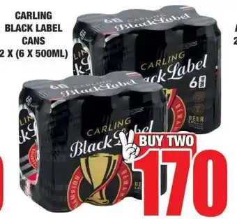 Boxer CARLING Black Label Cans offer