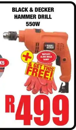 Boxer BLACK & DECKER HAMMER DRILL 550W offer