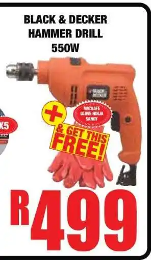 Boxer BLACK & DECKER HAMMER DRILL 550W offer
