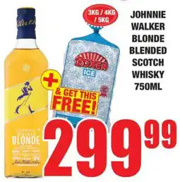 Boxer Johnnie Walker Blonde Blended Scotch Whisky 750ml offer