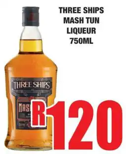 Boxer THREE SHIPS MASH TUN LIQUEUR 750ML offer