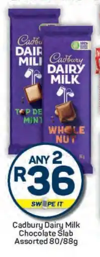 Pick n Pay Cadbury Dairy Milk Chocolate Slab Assorted 80/88g offer
